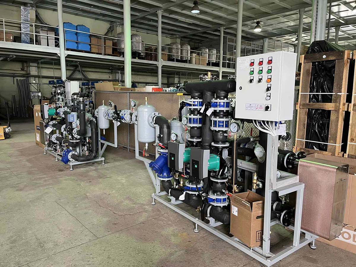 Модульний тепловий пункт МТП-5-100/100-605/О